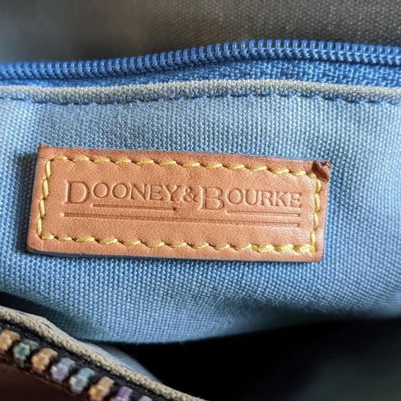Vintage Dooney And Bourke 1975 Shoulder  Bag Multi Color - Picture 7 of 11